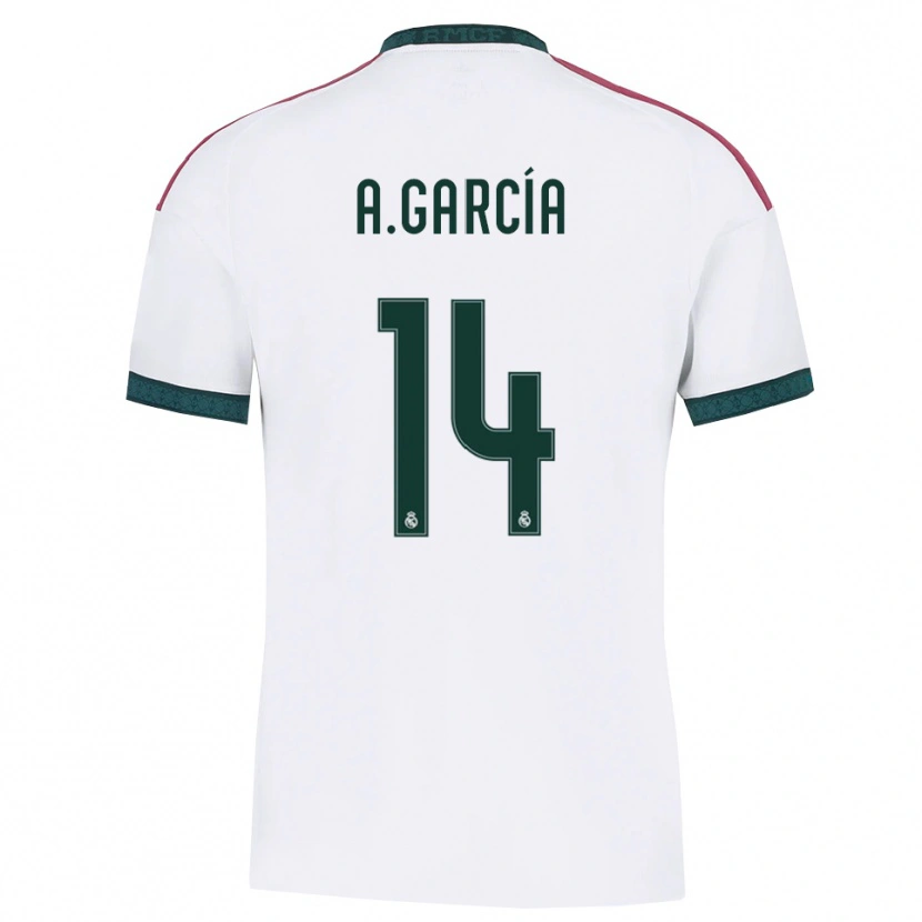 Danxen Donna Maglia Aimar García #14 Verde Scuro Bianco Rosso Kit Gara Home 2026/27 Maglietta