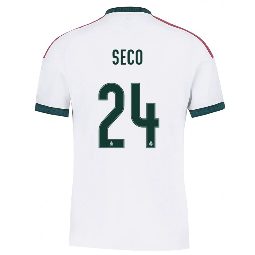Danxen Donna Maglia Ferran Seco #24 Verde Scuro Bianco Rosso Kit Gara Home 2026/27 Maglietta