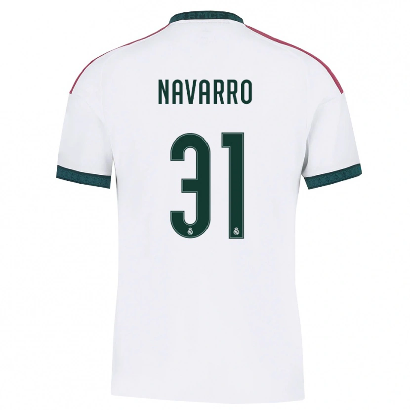 Danxen Donna Maglia Javi Navarro #31 Verde Scuro Bianco Rosso Kit Gara Home 2026/27 Maglietta