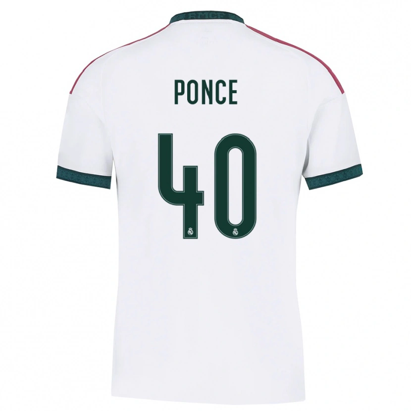 Danxen Donna Maglia Guille Ponce #40 Verde Scuro Bianco Rosso Kit Gara Home 2026/27 Maglietta