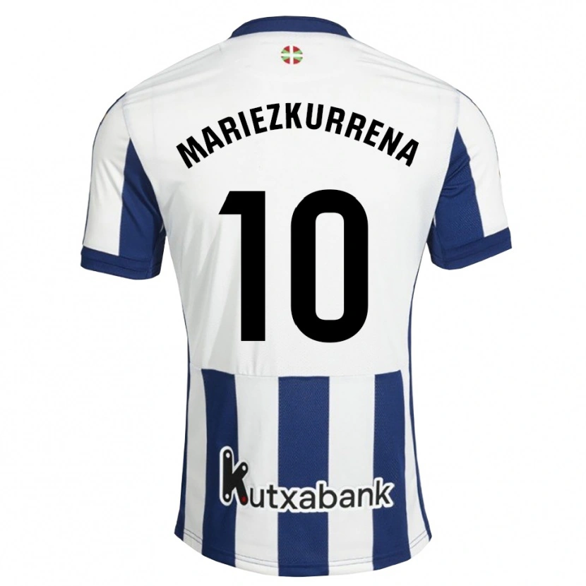 Danxen Donna Maglia Arkaitz Mariezkurrena #10 Navy Bianco Goldenrod Kit Gara Home 2026/27 Maglietta