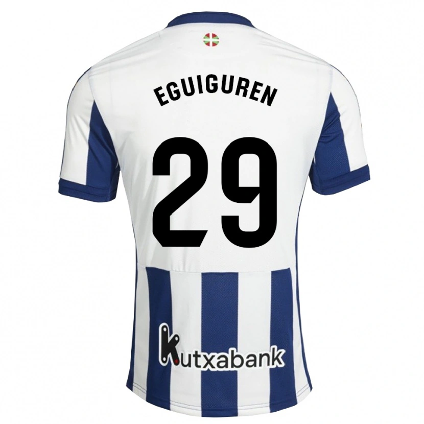 Danxen Donna Maglia Intza Eguiguren Beraza #29 Navy Bianco Goldenrod Kit Gara Home 2026/27 Maglietta