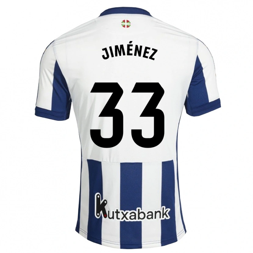 Danxen Donna Maglia Javier Jiménez #33 Navy Bianco Goldenrod Kit Gara Home 2026/27 Maglietta