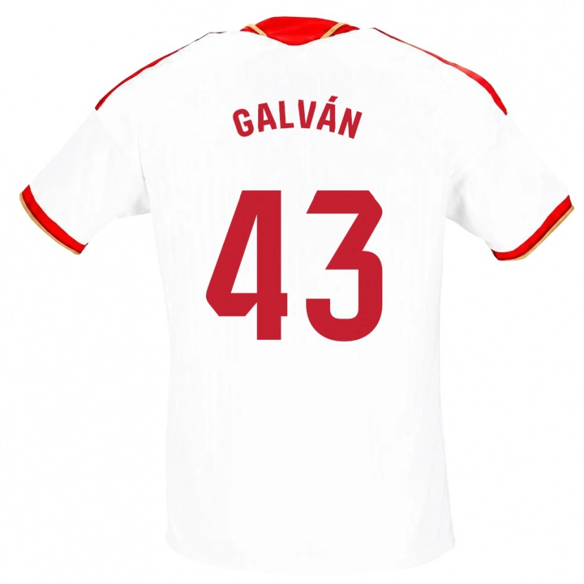 Danxen Donna Maglia Arnaudis Galván #43 Bianco Rosso Kit Gara Home 2026/27 Maglietta