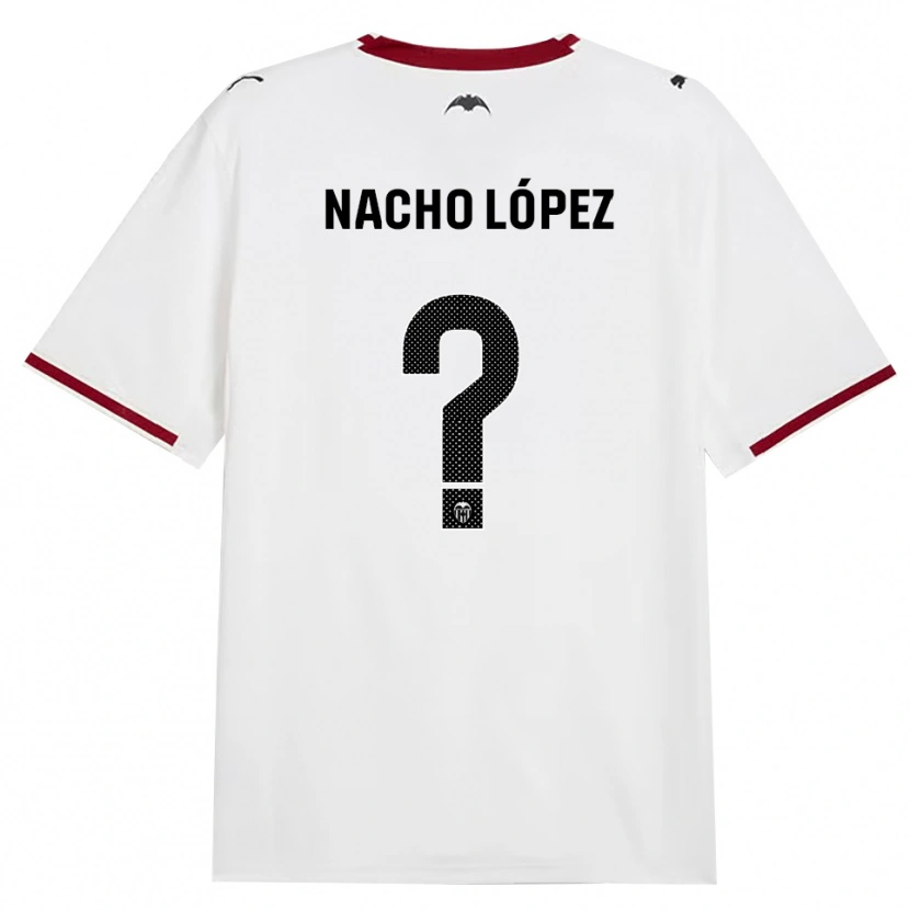 Danxen Donna Maglia Nacho López #0 Nero Bianco Rosso Giallo Kit Gara Home 2026/27 Maglietta