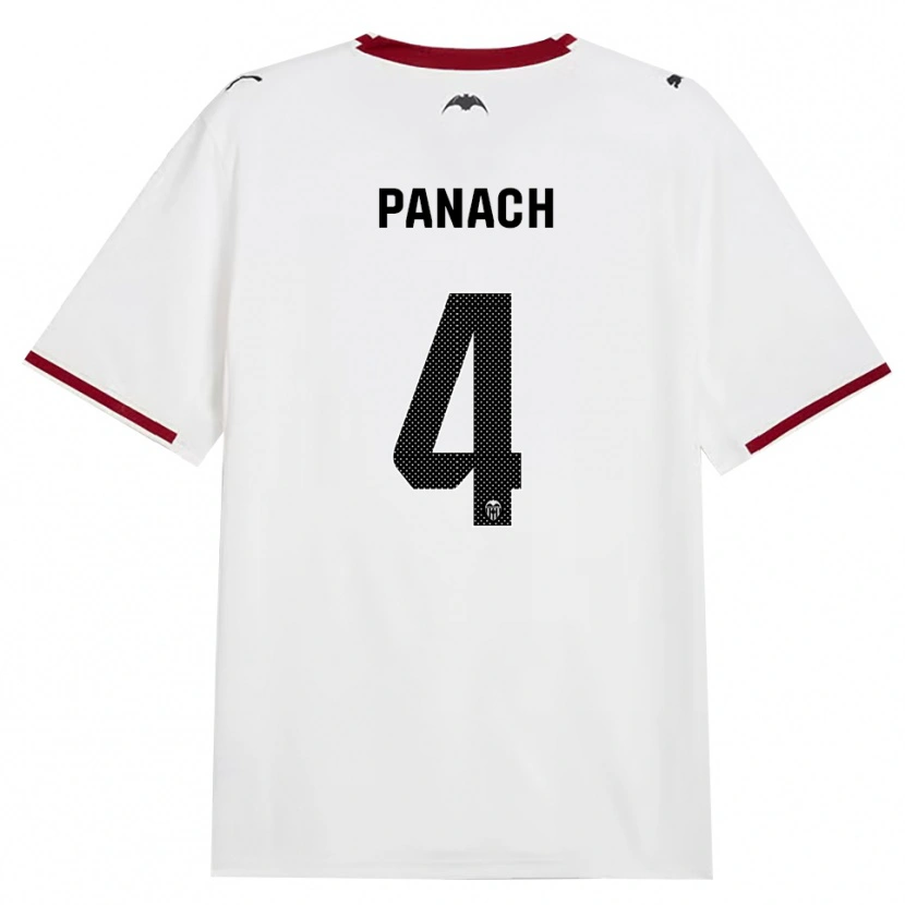 Danxen Donna Maglia Alejandro Panach #4 Nero Bianco Rosso Giallo Kit Gara Home 2026/27 Maglietta