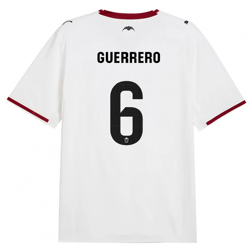 Danxen Donna Maglia Paula Guerrero #6 Nero Bianco Rosso Giallo Kit Gara Home 2026/27 Maglietta
