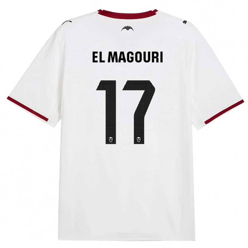 Danxen Donna Maglia Anas El Magouri #17 Nero Bianco Rosso Giallo Kit Gara Home 2026/27 Maglietta