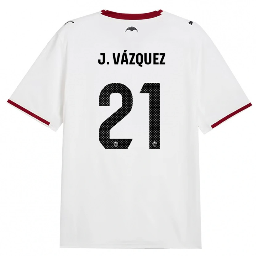 Danxen Donna Maglia Jesús Vázquez #21 Nero Bianco Rosso Giallo Kit Gara Home 2026/27 Maglietta