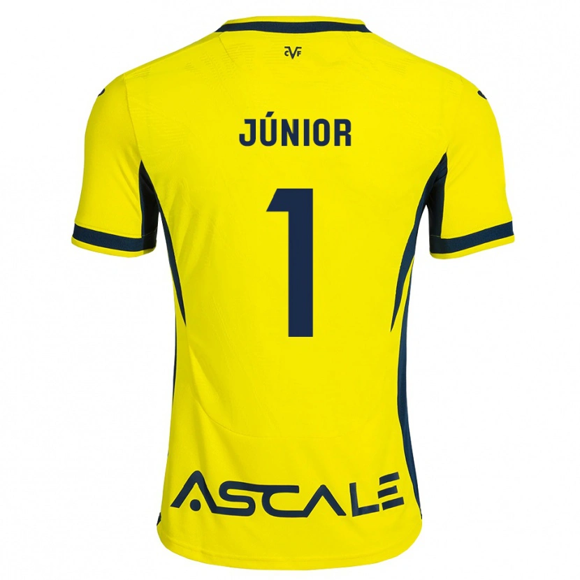 Danxen Donna Maglia Luiz Júnior #1 Giallo Nero Rosso Kit Gara Home 2026/27 Maglietta