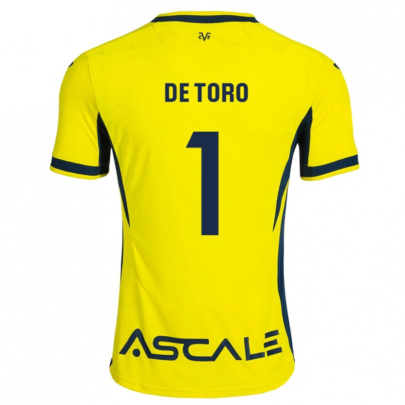 Danxen Donna Maglia Elena De Toro #1 Giallo Nero Rosso Kit Gara Home 2026/27 Maglietta
