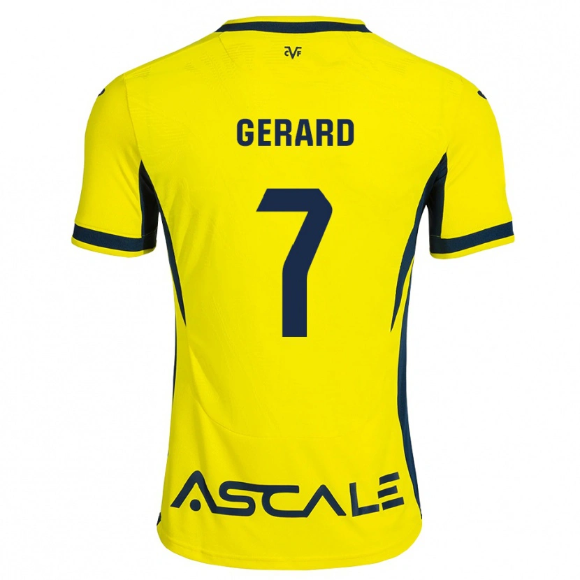 Danxen Donna Maglia Gerard Moreno #7 Giallo Nero Rosso Kit Gara Home 2026/27 Maglietta