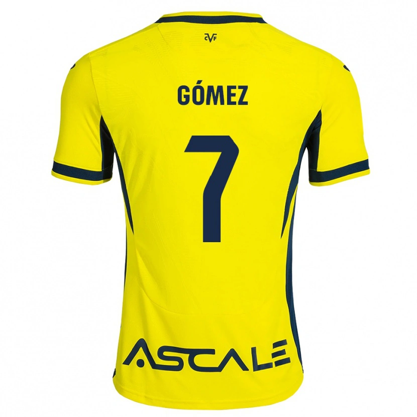 Danxen Donna Maglia Valen Gómez #7 Giallo Nero Rosso Kit Gara Home 2026/27 Maglietta