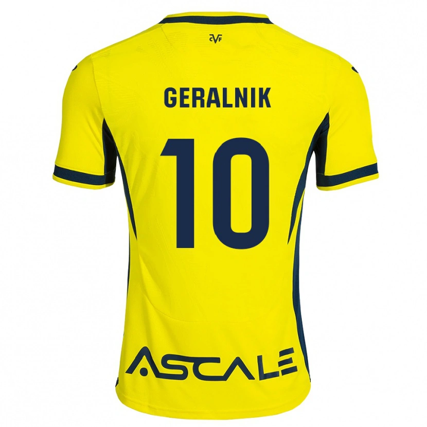 Danxen Donna Maglia Tiago Geralnik #10 Giallo Nero Rosso Kit Gara Home 2026/27 Maglietta