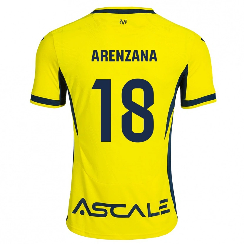 Danxen Donna Maglia Pablo Arenzana #18 Giallo Nero Rosso Kit Gara Home 2026/27 Maglietta
