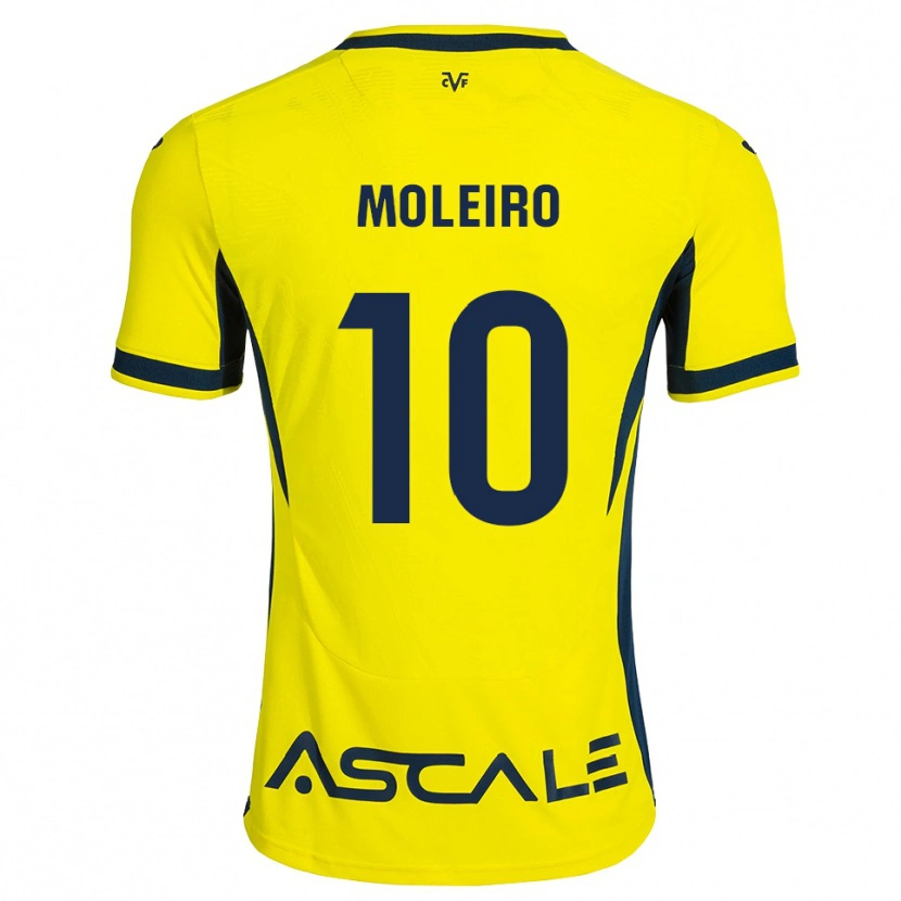 Danxen Donna Maglia Alberto Moleiro #10 Giallo Nero Rosso Kit Gara Home 2026/27 Maglietta