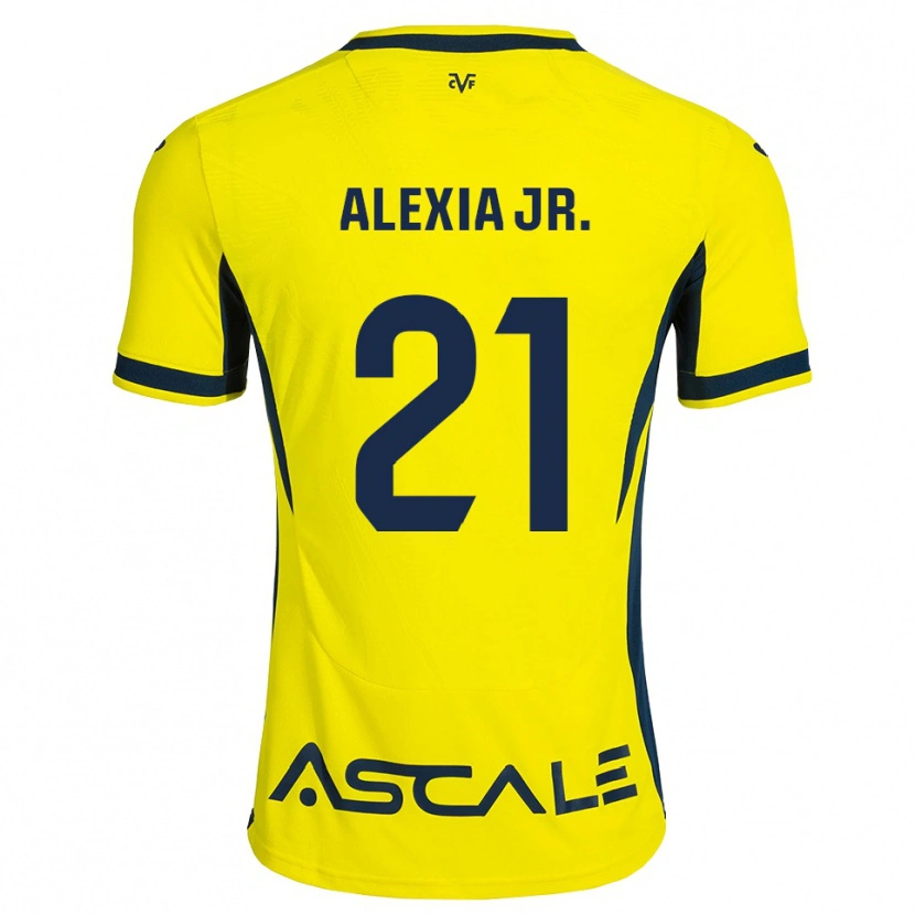 Danxen Donna Maglia Alexia Blanco Llacuno #21 Giallo Nero Rosso Kit Gara Home 2026/27 Maglietta