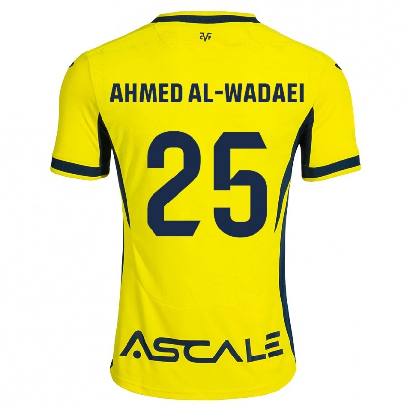 Danxen Donna Maglia Sayed Ahmed Al-Wadaei #25 Giallo Nero Rosso Kit Gara Home 2026/27 Maglietta
