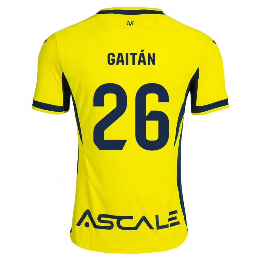 Danxen Donna Maglia Joselillo Gaitán #26 Giallo Nero Rosso Kit Gara Home 2026/27 Maglietta