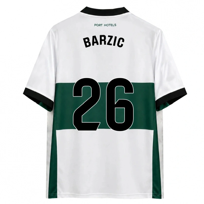 Danxen Donna Maglia Matia Barzic #26 Verde Bianco Rosso Kit Gara Home 2026/27 Maglietta