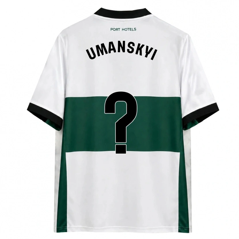 Danxen Donna Maglia Volodymyr Umanskyi #0 Verde Bianco Rosso Kit Gara Home 2026/27 Maglietta