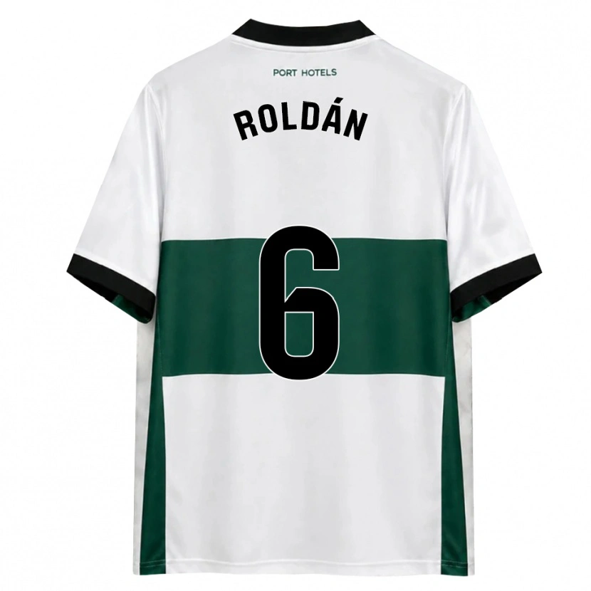 Danxen Donna Maglia Luis Roldán #6 Verde Bianco Rosso Kit Gara Home 2026/27 Maglietta