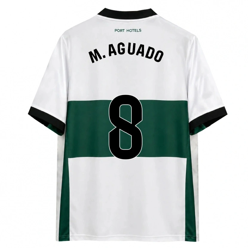 Danxen Donna Maglia Marc Aguado #8 Verde Bianco Rosso Kit Gara Home 2026/27 Maglietta