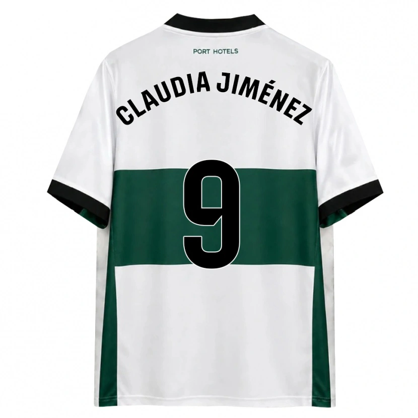 Danxen Donna Maglia Claudia Jiménez Gutiérrez #9 Verde Bianco Rosso Kit Gara Home 2026/27 Maglietta