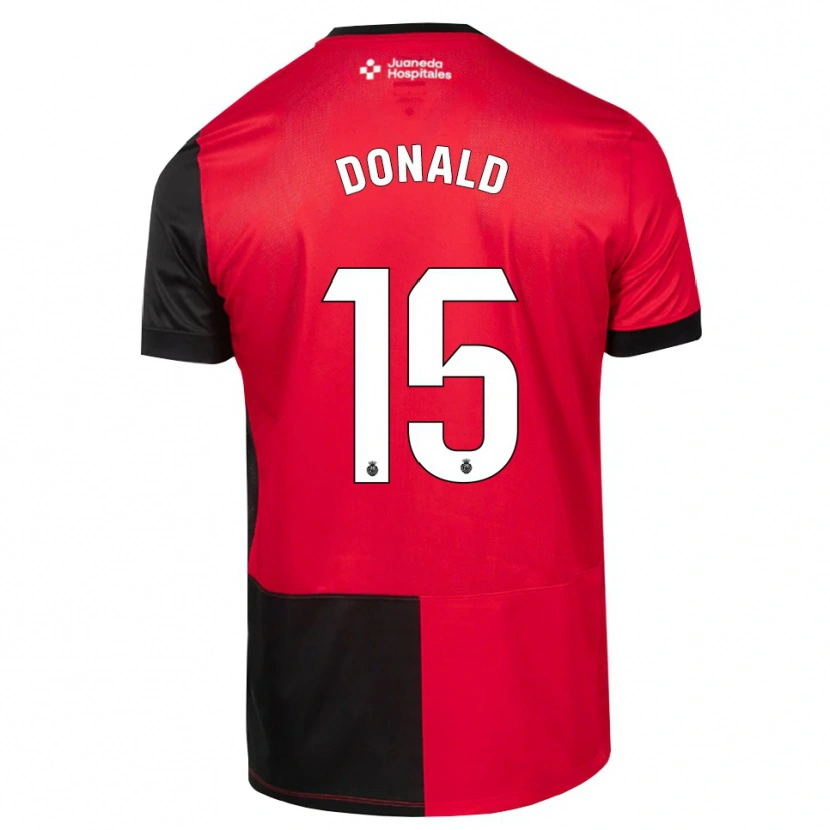 Danxen Donna Maglia John Donald #15 Nero Rosso Bianco Kit Gara Home 2026/27 Maglietta