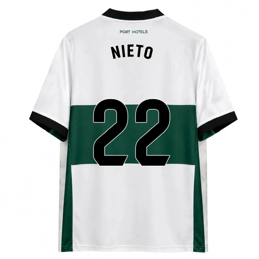 Danxen Donna Maglia Dani Nieto #22 Verde Bianco Rosso Kit Gara Home 2026/27 Maglietta