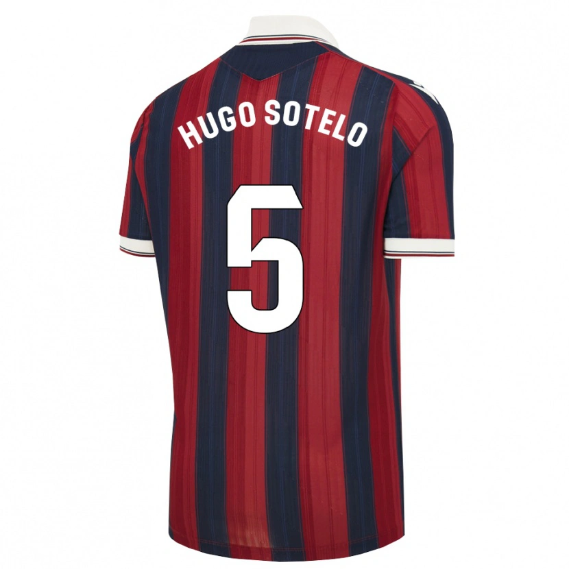 Danxen Donna Maglia Hugo Sotelo #5 Blu Notte Rosso Kit Gara Home 2026/27 Maglietta