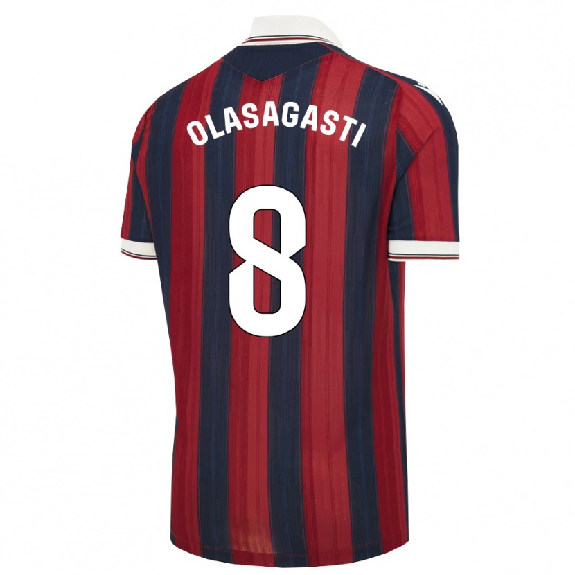 Danxen Donna Maglia Jon Ander Olasagasti #8 Blu Notte Rosso Kit Gara Home 2026/27 Maglietta