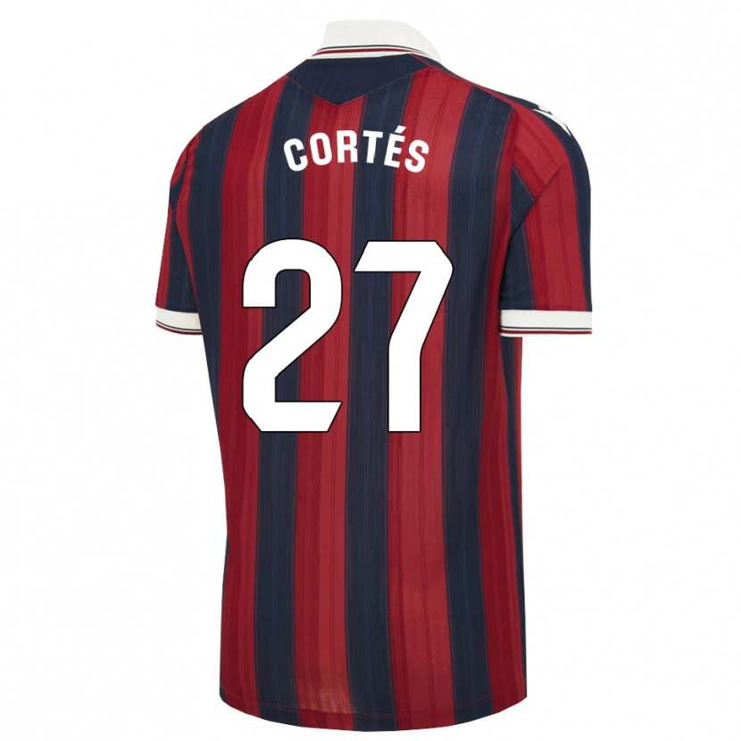 Danxen Donna Maglia Paco Cortés #27 Blu Notte Rosso Kit Gara Home 2026/27 Maglietta