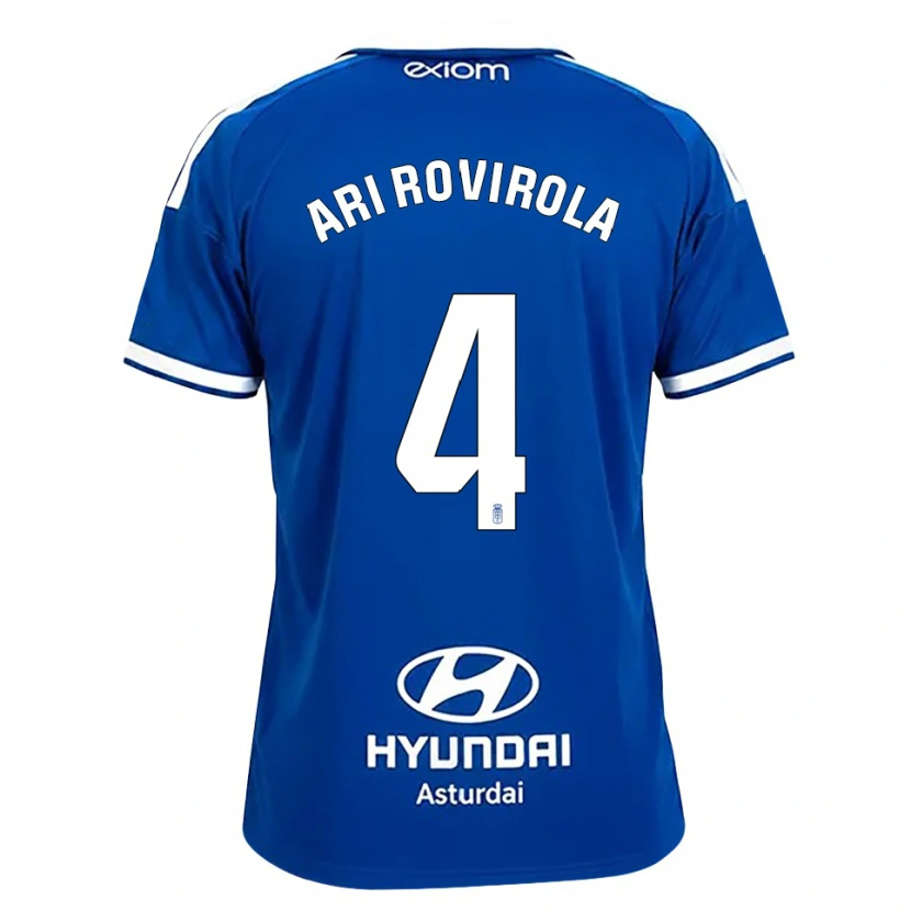 Danxen Donna Maglia Ari Rovirola #4 Blu Medio Bianco Kit Gara Home 2026/27 Maglietta