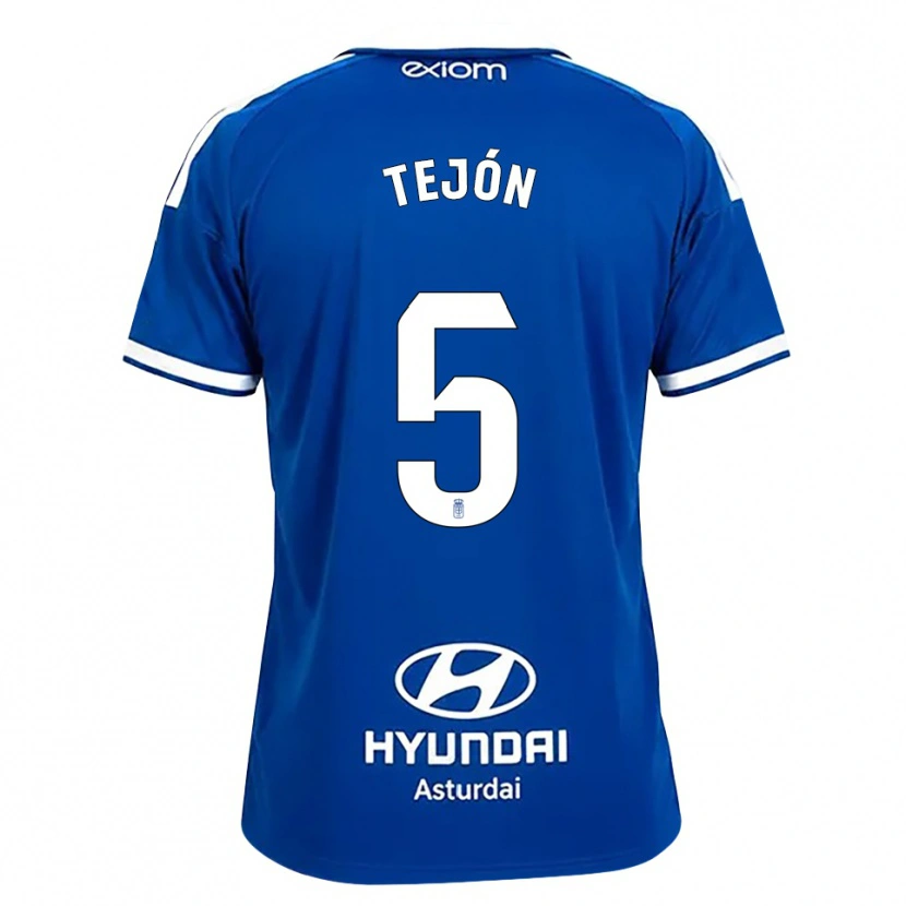 Danxen Donna Maglia Diego Tejón #5 Blu Medio Bianco Kit Gara Home 2026/27 Maglietta