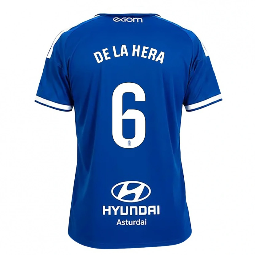 Danxen Donna Maglia Óscar De La Hera #6 Blu Medio Bianco Kit Gara Home 2026/27 Maglietta