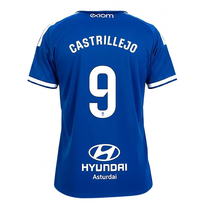 Danxen Donna Maglia Guillermo Castrillejo #9 Blu Medio Bianco Kit Gara Home 2026/27 Maglietta