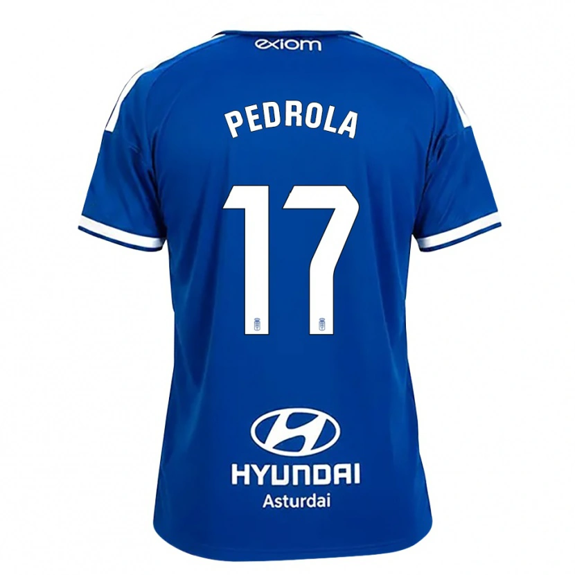 Danxen Donna Maglia Estanis Pedrola #17 Blu Medio Bianco Kit Gara Home 2026/27 Maglietta