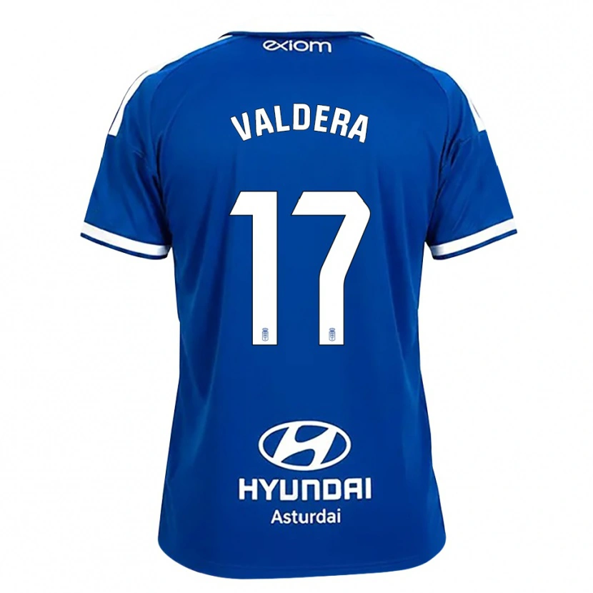 Danxen Donna Maglia Rubén Valdera #17 Blu Medio Bianco Kit Gara Home 2026/27 Maglietta