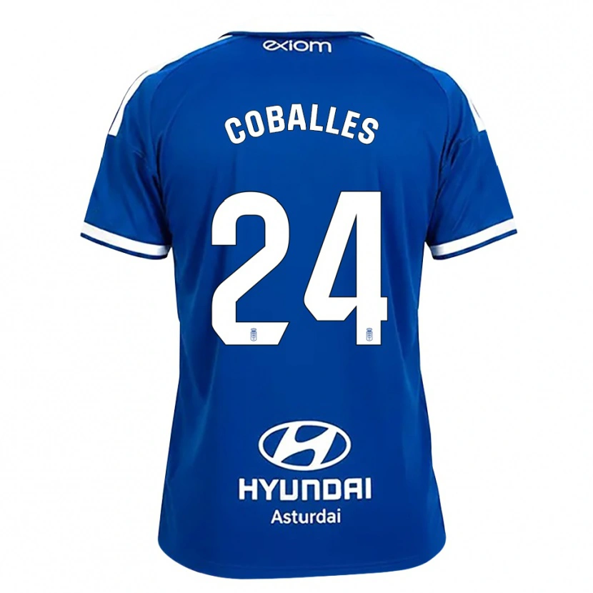 Danxen Donna Maglia Jaime Coballes #24 Blu Medio Bianco Kit Gara Home 2026/27 Maglietta