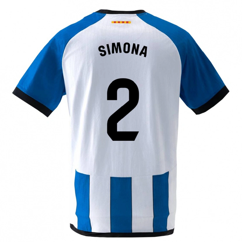 Danxen Donna Maglia Estefanía Botero Granda #2 Blu Reale Bianco Kit Gara Home 2026/27 Maglietta