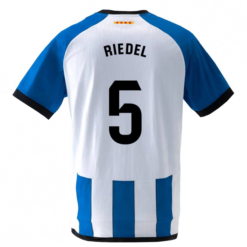 Danxen Donna Maglia Clemens Riedel #5 Blu Reale Bianco Kit Gara Home 2026/27 Maglietta