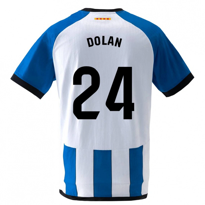 Danxen Donna Maglia Tyrhys Dolan #24 Blu Reale Bianco Kit Gara Home 2026/27 Maglietta