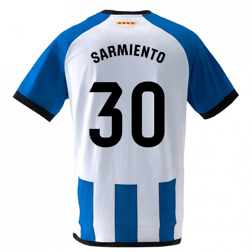 Danxen Donna Maglia Izan Sarmiento #30 Blu Reale Bianco Kit Gara Home 2026/27 Maglietta