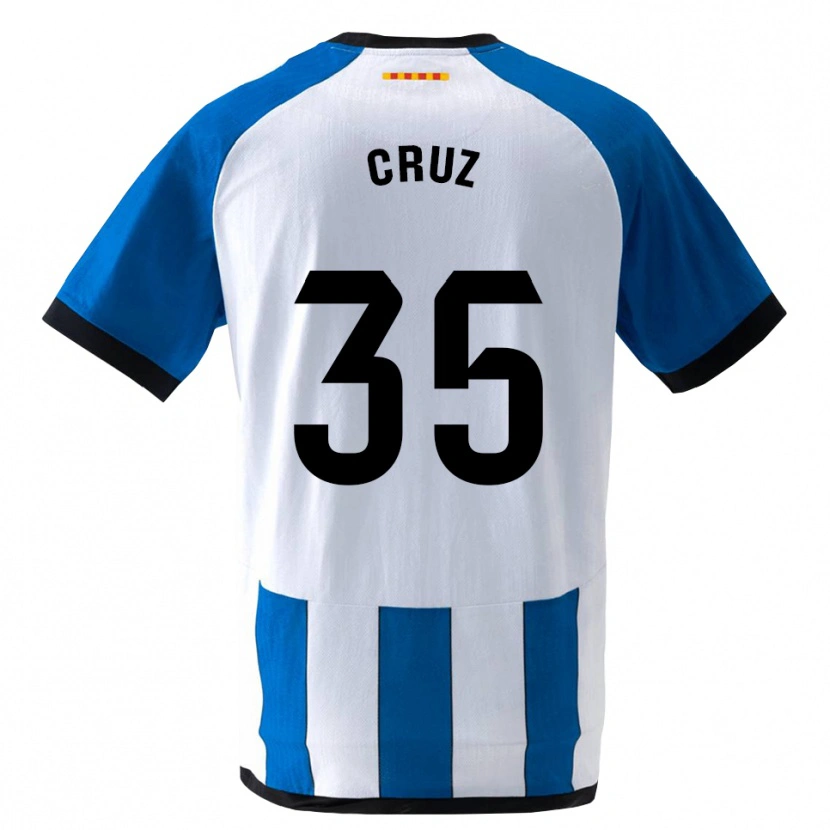 Danxen Donna Maglia Denis Cruz #35 Blu Reale Bianco Kit Gara Home 2026/27 Maglietta