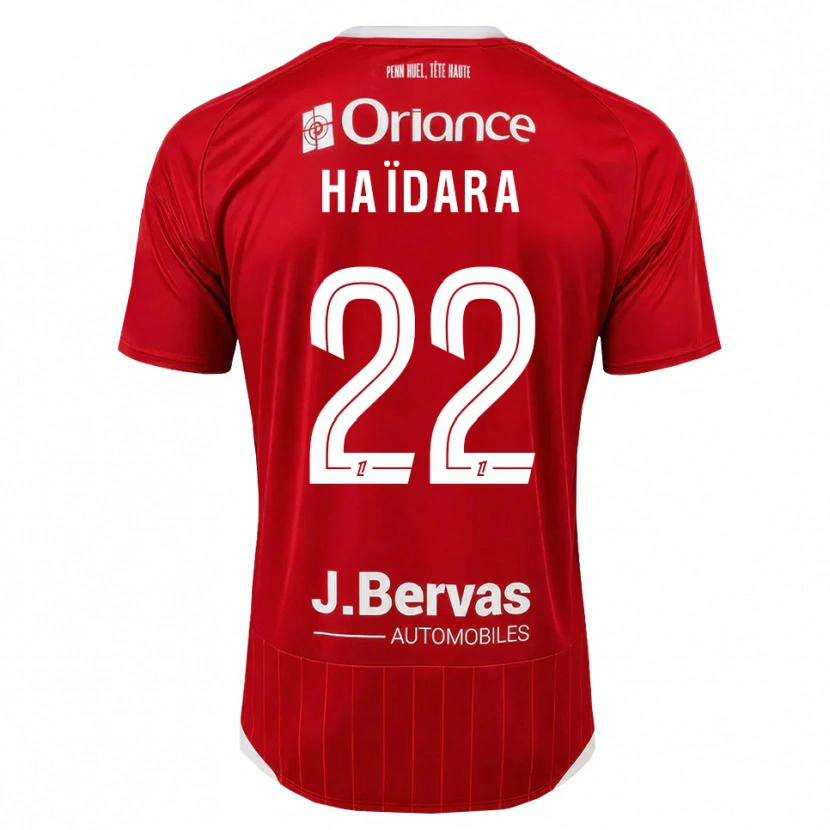 Danxen Donna Maglia Massadio Haidara #22 Bianco Rosso Kit Gara Home 2026/27 Maglietta