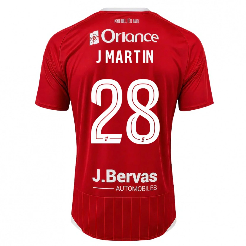 Danxen Donna Maglia Jonas Martin #28 Bianco Rosso Kit Gara Home 2026/27 Maglietta