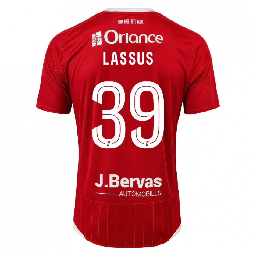 Danxen Donna Maglia Axel Lassus #39 Bianco Rosso Kit Gara Home 2026/27 Maglietta