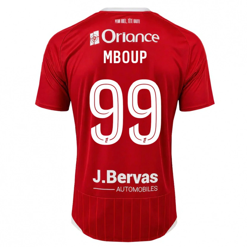 Danxen Donna Maglia Pathé Mboup #99 Bianco Rosso Kit Gara Home 2026/27 Maglietta