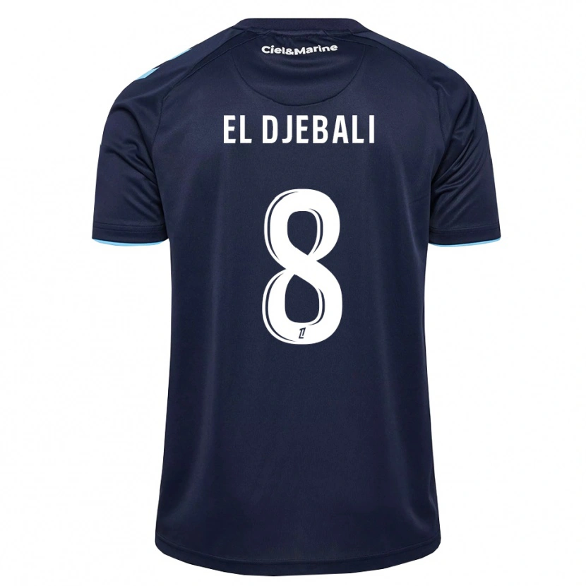 Danxen Donna Maglia Rayan El Djebali #8 Blu Fiordaliso Blu Notte Kit Gara Home 2026/27 Maglietta